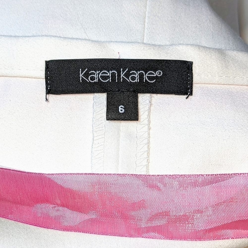 Beautiful White Cotton Skirt with Pink & Yellow Flowers NWT - Picture 4 of 7